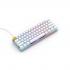 Glorious GMMK COMPACT (60%) , Modular Mechanical Gaming Keyboard - US (ANSI) 61/62 Keys -Removable USB Cord , RGB LED Backlit, Hot Swap Switches (White Ice Edition/Brown Switches)